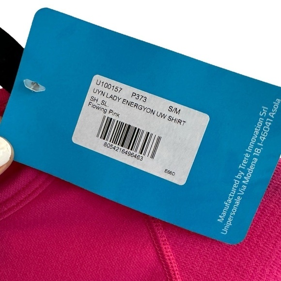 NWT UYN Energyon Layering Short Sleeve Shirt, Flowing Pink, Size S/M - Picture 8 of 10